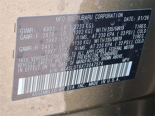 2026 Subaru FORESTER Touring