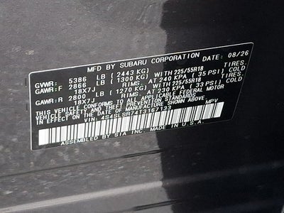 2026 Subaru FORESTER Limited Hybrid