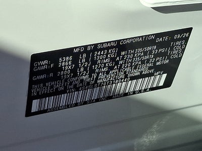 2026 Subaru FORESTER Touring Hybrid