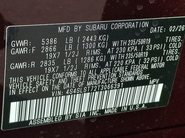 2026 Subaru FORESTER Touring