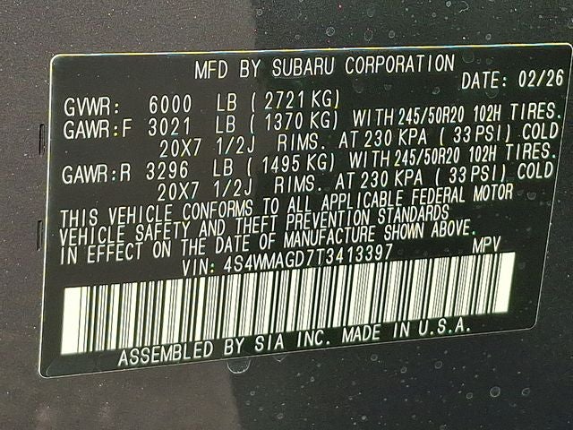 2026 Subaru ASCENT Limited 7-Passenger