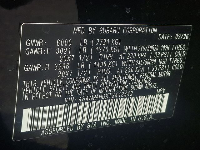 2026 Subaru ASCENT Limited Bronze Edition 7-Passenger