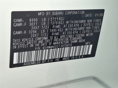 2026 Subaru ASCENT Touring 7-Passenger