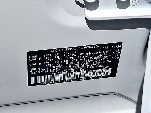 2026 Subaru ASCENT Touring 7-Passenger