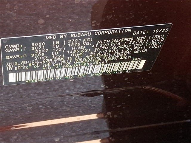 2025 Subaru ASCENT Touring