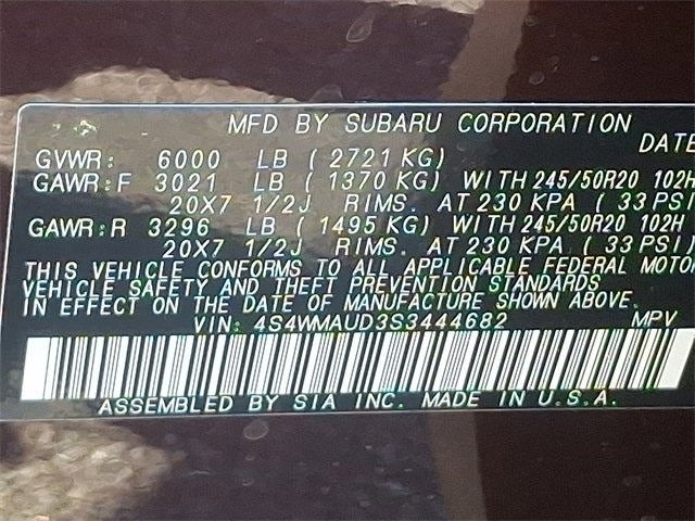 2025 Subaru ASCENT Touring