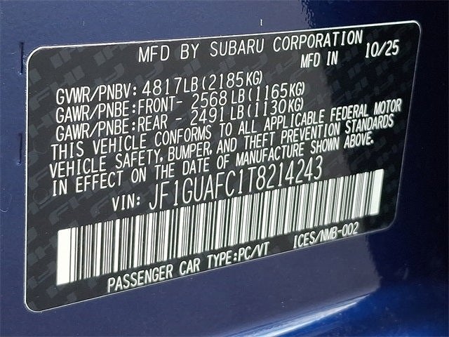 2026 Subaru IMPREZA Sport