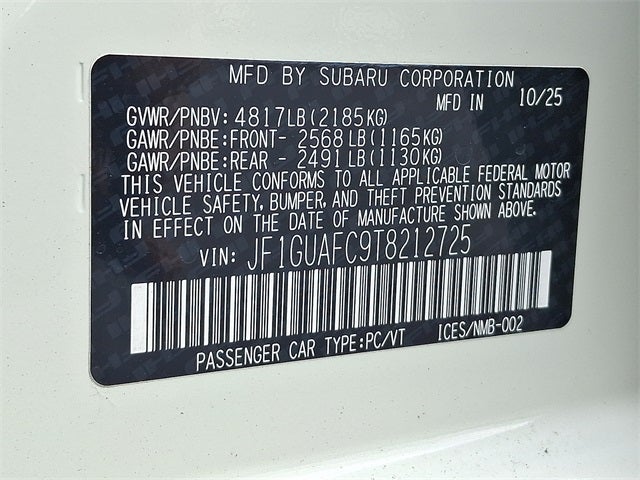 2026 Subaru IMPREZA Sport