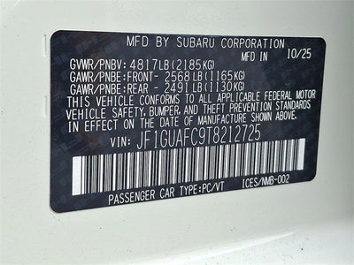 2026 Subaru IMPREZA Sport