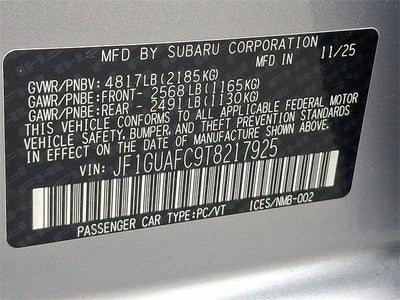 2026 Subaru IMPREZA Sport