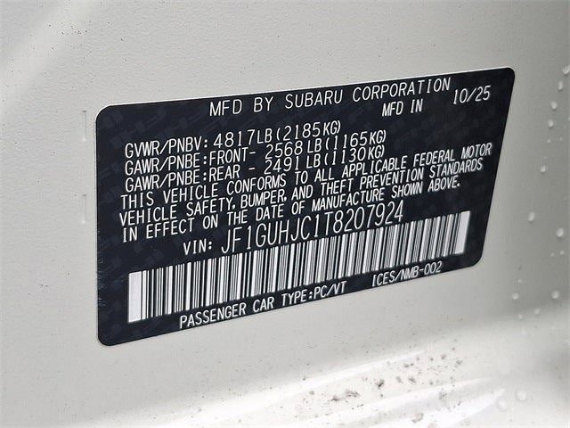 2026 Subaru IMPREZA RS