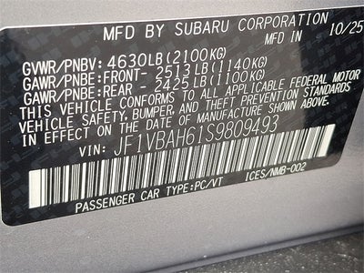 2025 Subaru WRX Premium