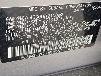 2025 Subaru WRX Premium