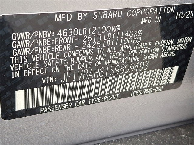 2025 Subaru WRX Premium