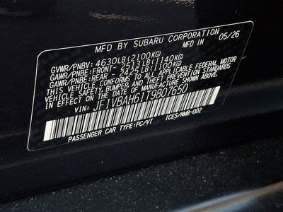 2026 Subaru WRX Premium