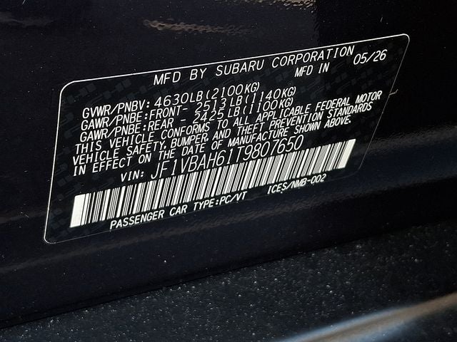 2026 Subaru WRX Premium