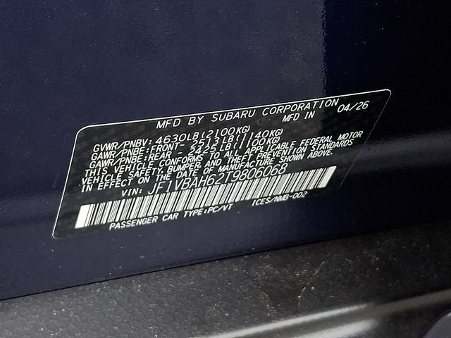 2026 Subaru WRX Premium