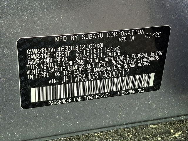 2026 Subaru WRX Premium