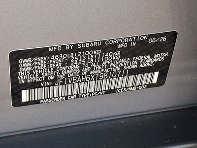 2026 Subaru WRX Premium