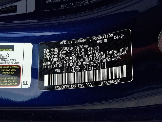 2026 Subaru BRZ Limited