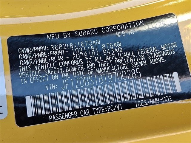 2026 Subaru BRZ Series. Yellow