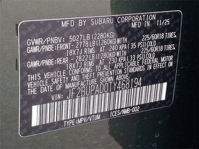 2026 Subaru OUTBACK Premium