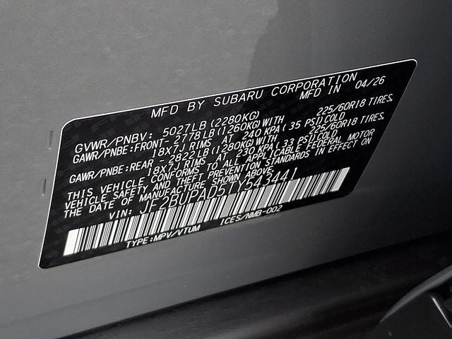 2026 Subaru OUTBACK Premium