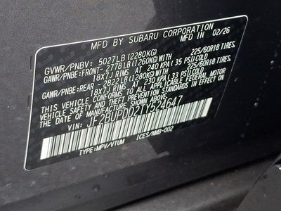 2026 Subaru OUTBACK Limited