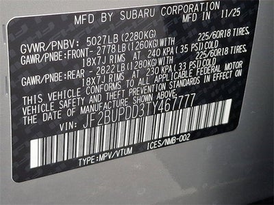 2026 Subaru OUTBACK Limited