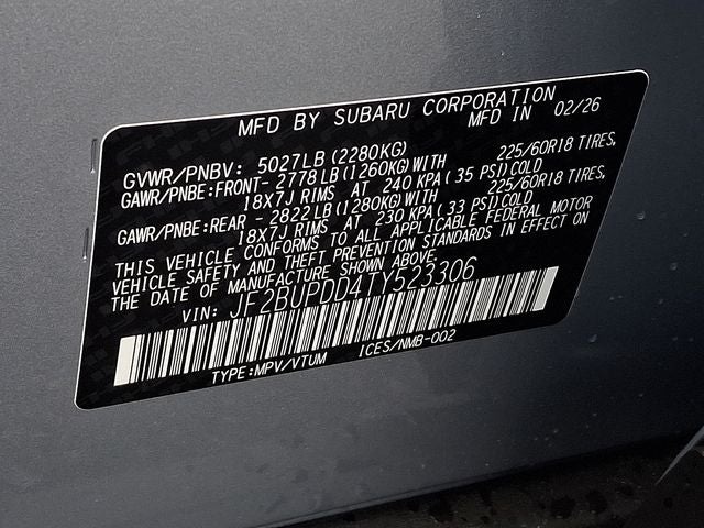 2026 Subaru OUTBACK Limited