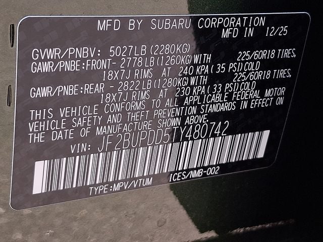 2026 Subaru OUTBACK Limited