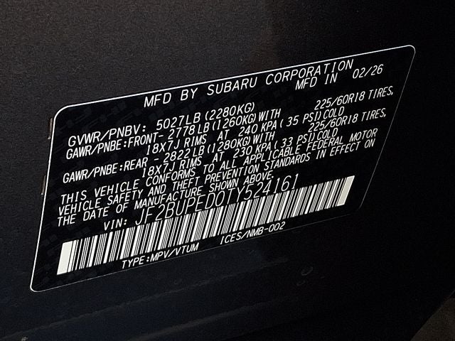 2026 Subaru OUTBACK Touring