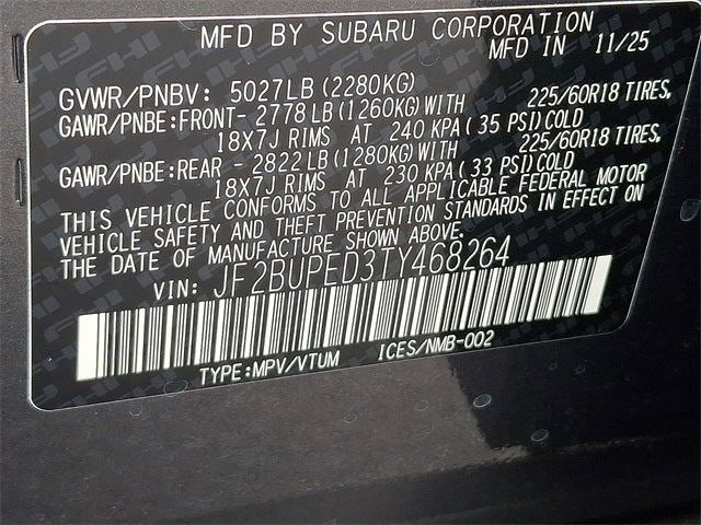 2026 Subaru OUTBACK Touring