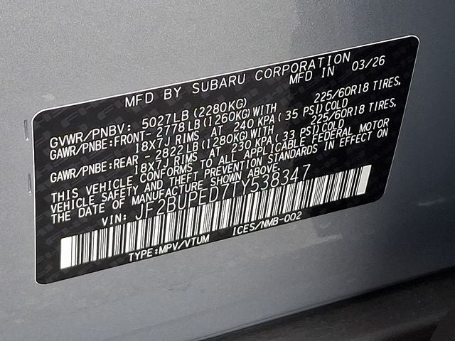 2026 Subaru OUTBACK Touring