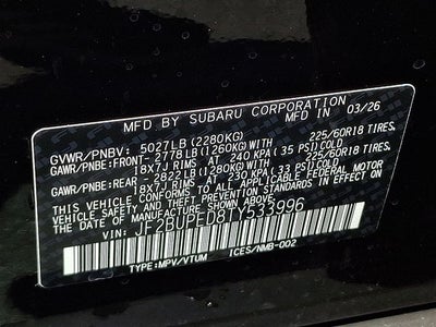 2026 Subaru OUTBACK Touring