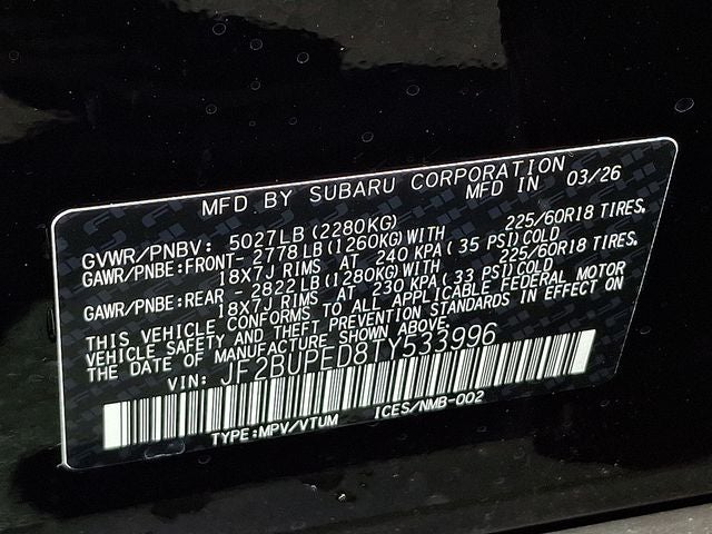 2026 Subaru OUTBACK Touring