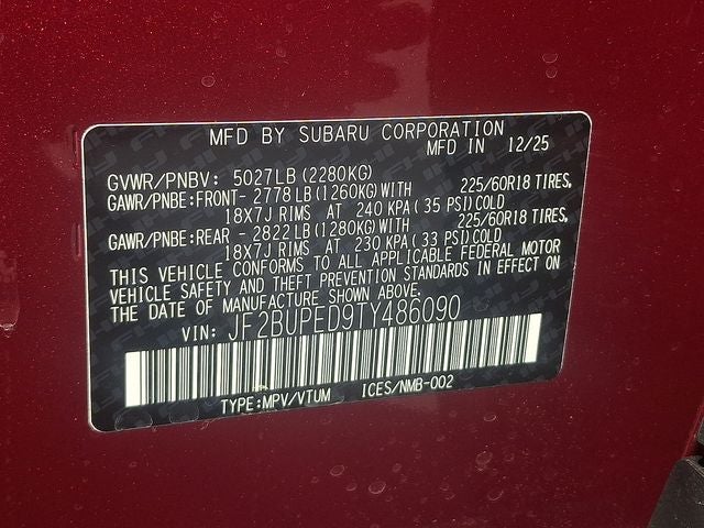 2026 Subaru OUTBACK Touring