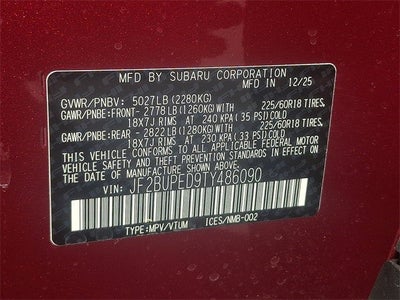 2026 Subaru OUTBACK Touring