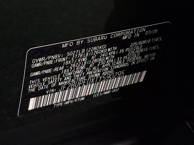 2026 Subaru OUTBACK Touring