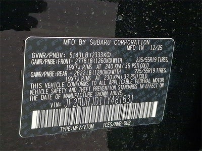 2026 Subaru OUTBACK Touring XT