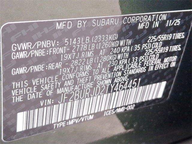 2026 Subaru OUTBACK Touring XT