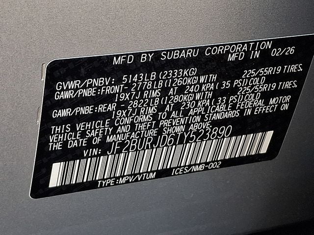 2026 Subaru OUTBACK Touring XT