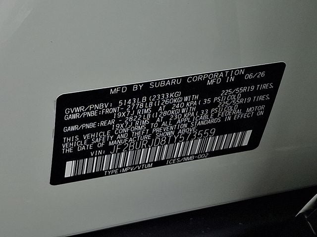 2026 Subaru OUTBACK Touring XT