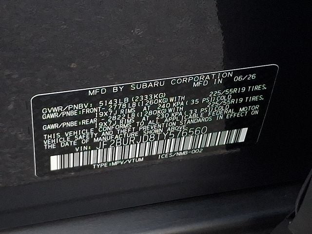 2026 Subaru OUTBACK Touring XT