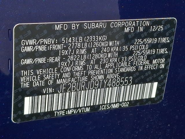 2026 Subaru OUTBACK Touring XT