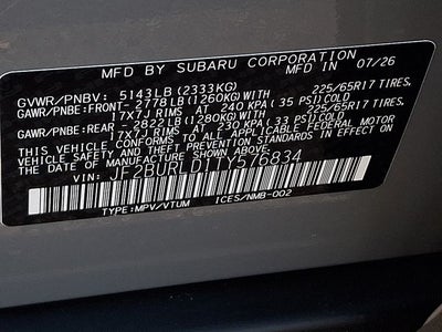 2026 Subaru OUTBACK Wilderness