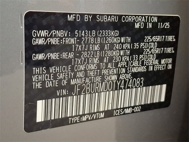 2026 Subaru OUTBACK Wilderness