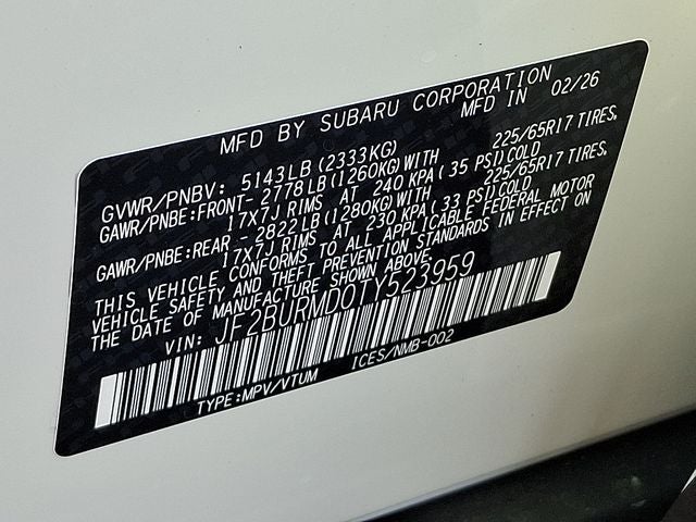 2026 Subaru OUTBACK Wilderness