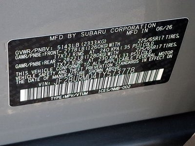 2026 Subaru OUTBACK Wilderness