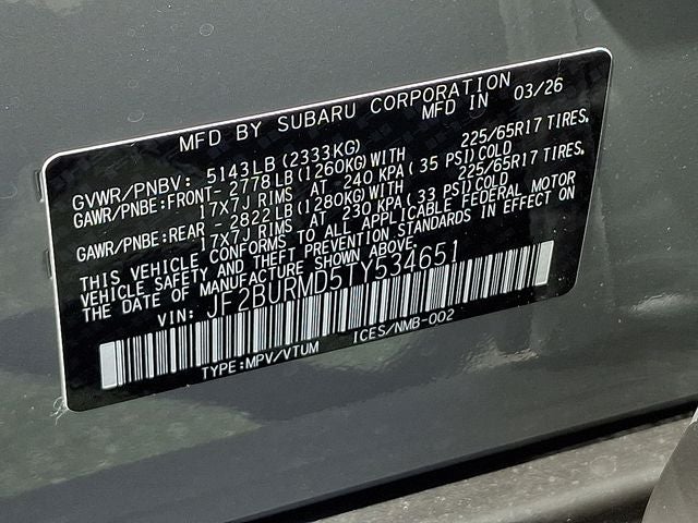 2026 Subaru OUTBACK Wilderness